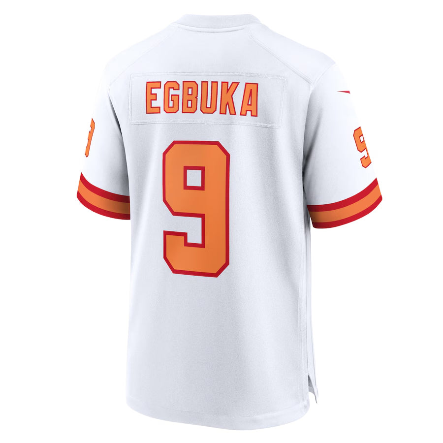 Fenge TB.Buccaneers #9 Emeka Egbuka Player White Home Game Stitched Jerseys