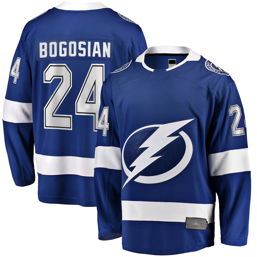 Fenge TB.Lightning #24 Zach Bogosian Blue Home Breakaway Player Jerseys