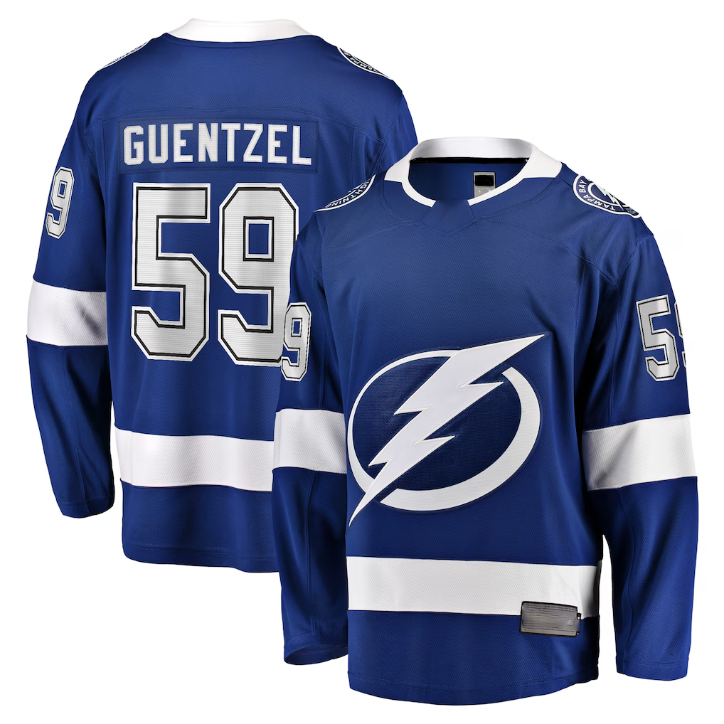 Fenge TB.Lightning #59 Jake Guentzel Blue Home Premier Breakaway Player Jerseys