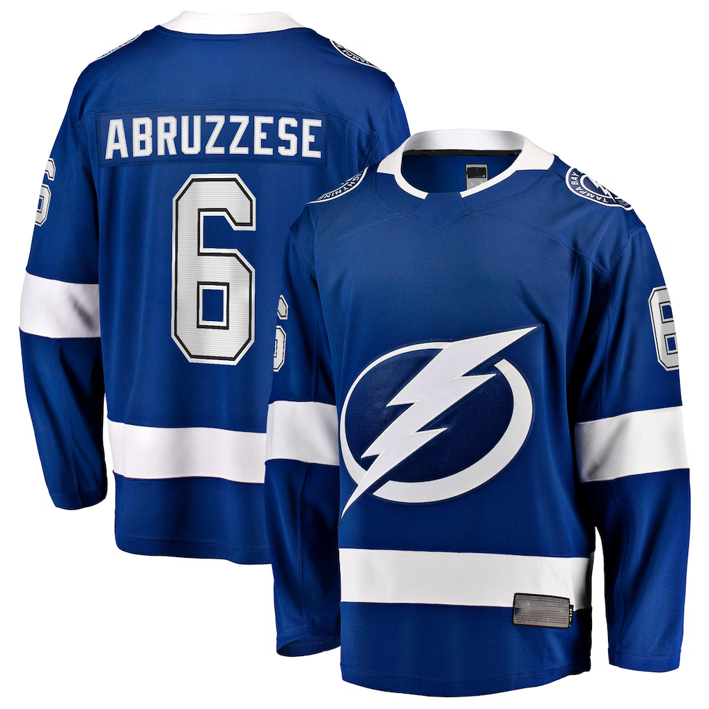 Fenge TB.Lightning #6 Nick Abruzzese Blue Home Breakaway Jerseys