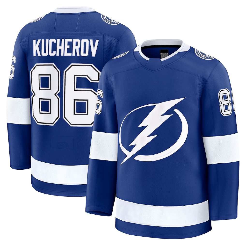 Fenge TB.Lightning #86 Nikita Kucherov Blue Home Premium Jerseys