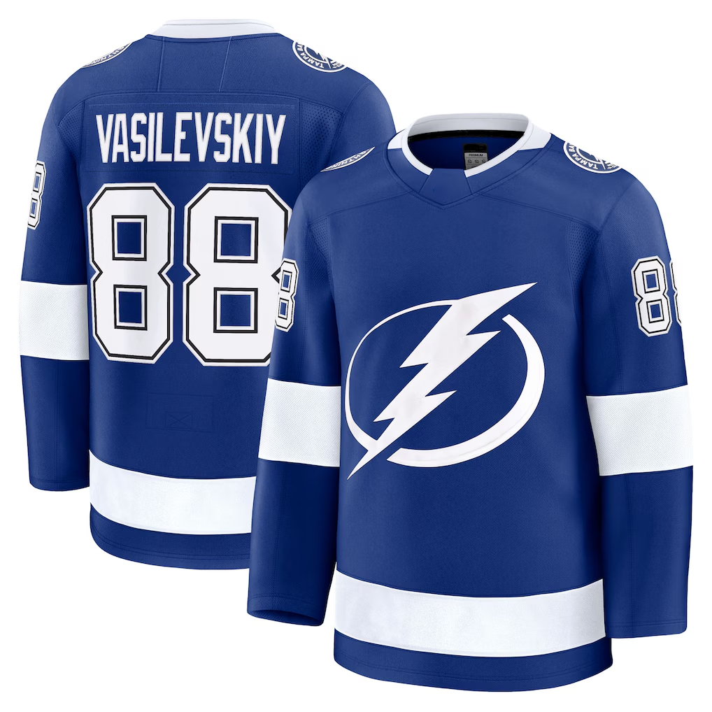 Fenge TB.Lightning #88 Andrei Vasilevskiy Blue Home Breakaway Player Jerseys