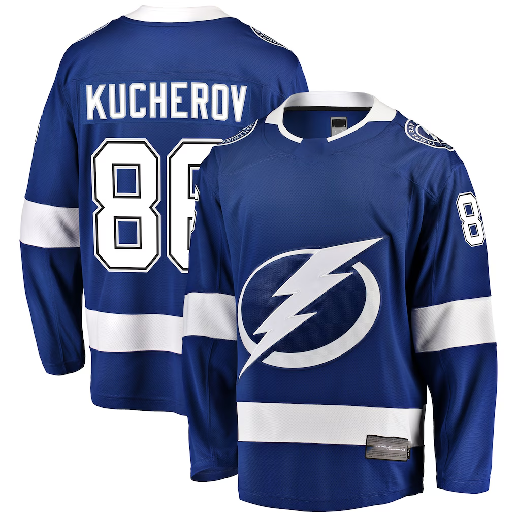 Fenge TB.Lightning #88 Nikita Kucherov Blue Home Breakaway Player Jerseys