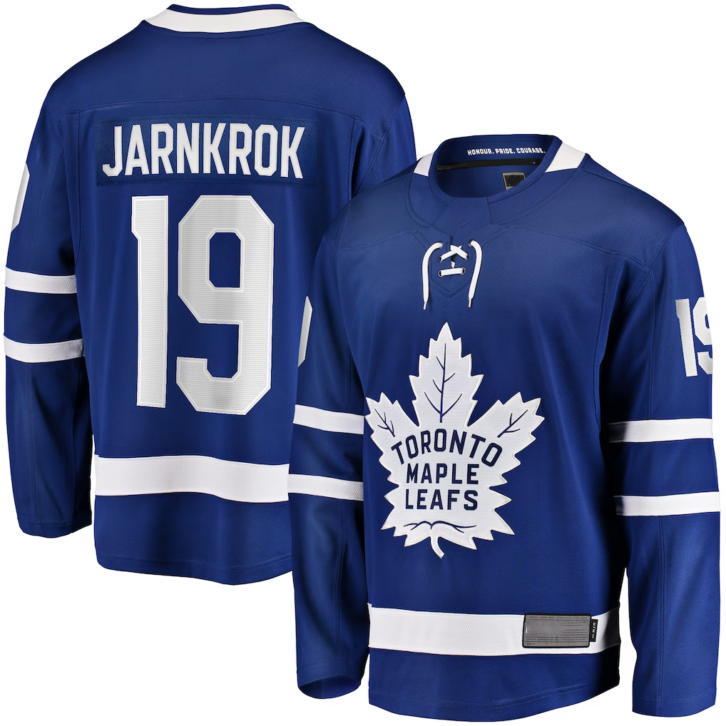 Fenge T.Maple Leafs #19 Calle Jarnkrok Blue Home Breakaway Player Jerseys