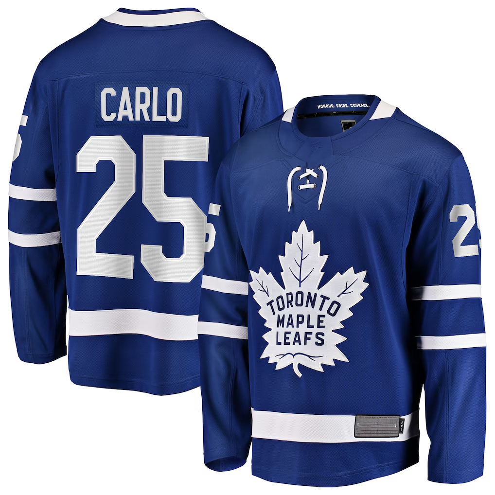 Fenge T.Maple Leafs #25 Brandon Carlo Blue Home Breakaway Jerseys