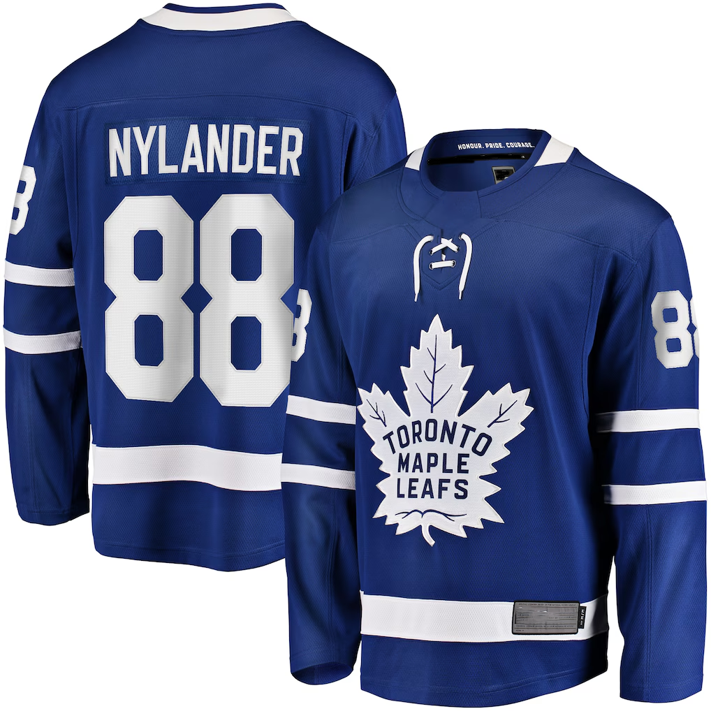 Fenge T.Maple Leafs #88 William Nylander Blue Home Breakaway Player Jerseys