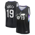 Fenge U.Jazz #19 Ace Bailey Fanatics Black 2025 Draft First Round Pick Fast Break Replica Jerseys - Statement Edition