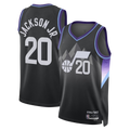 Fenge U.Jazz #20 Jaren Jackson Jr. Black Swingman Jerseys - Statement Edition