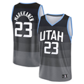 Fenge U.Jazz #23 Lauri Markkanen Fanatics Black 2025-2026 City Edition Fast Break Jerseys