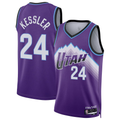Fenge U.Jazz #24 Walker Kessler Purple Swingman Jerseys- Icon Edition