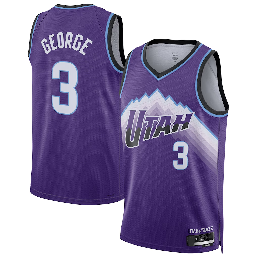 Fenge U.Jazz #3 Keyonte George Purple Swingman Jerseys - Icon Edition