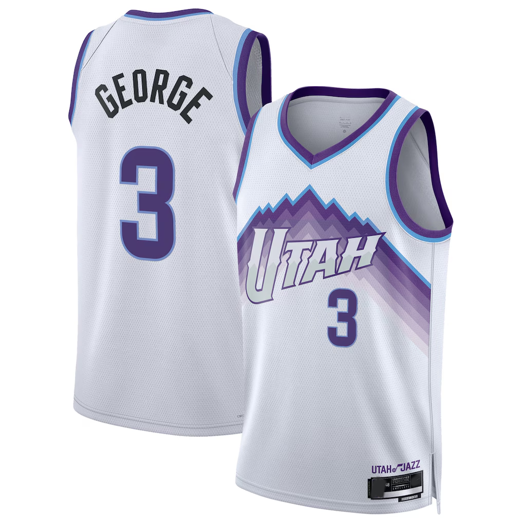 Fenge U.Jazz #3 Keyonte George White Swingman Jerseys - Association Edition