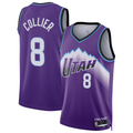 Fenge U.Jazz #8 Isaiah Collier Purple Swingman Jerseys - Icon Edition
