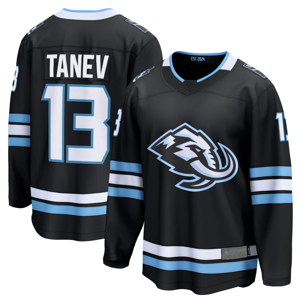 Fenge U.Mammoth #13 Brandon Tanev Black Home Breakaway Player Jerseys