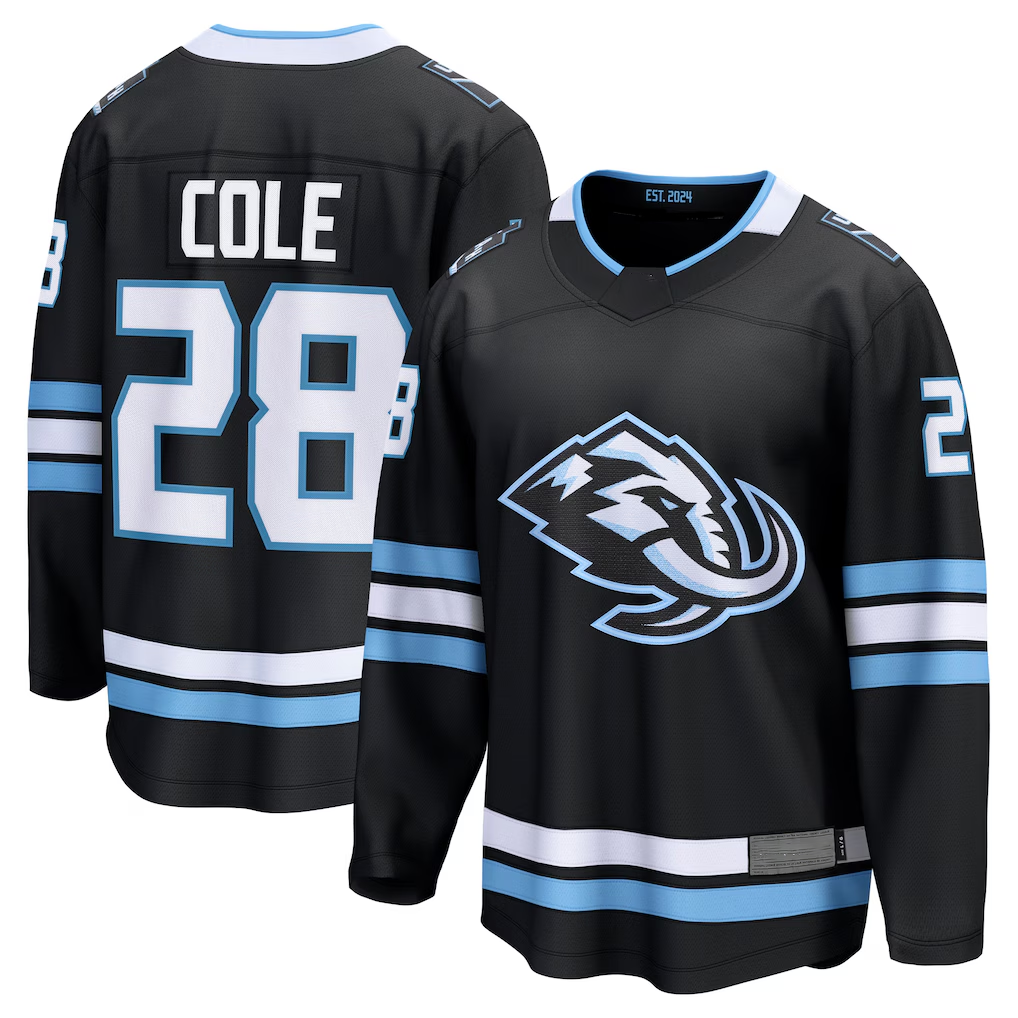 Fenge U.Mammoth #28 Ian Cole Black Home Breakaway Player Jerseys