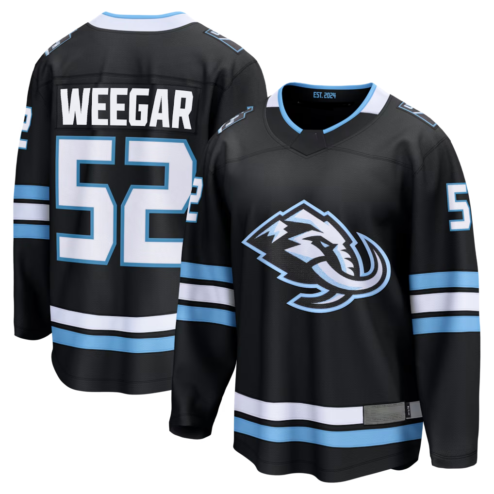 Fenge U.Mammoth #52 MacKenzie Weegar Black Home Breakaway Jerseys