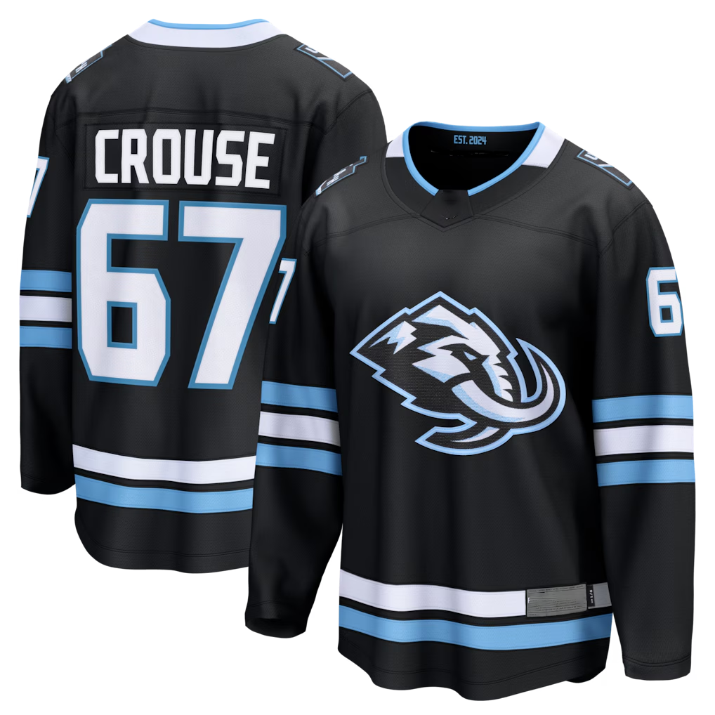 Fenge U.Mammoth #67 Lawson Crouse Black Home Breakaway Player Jerseys