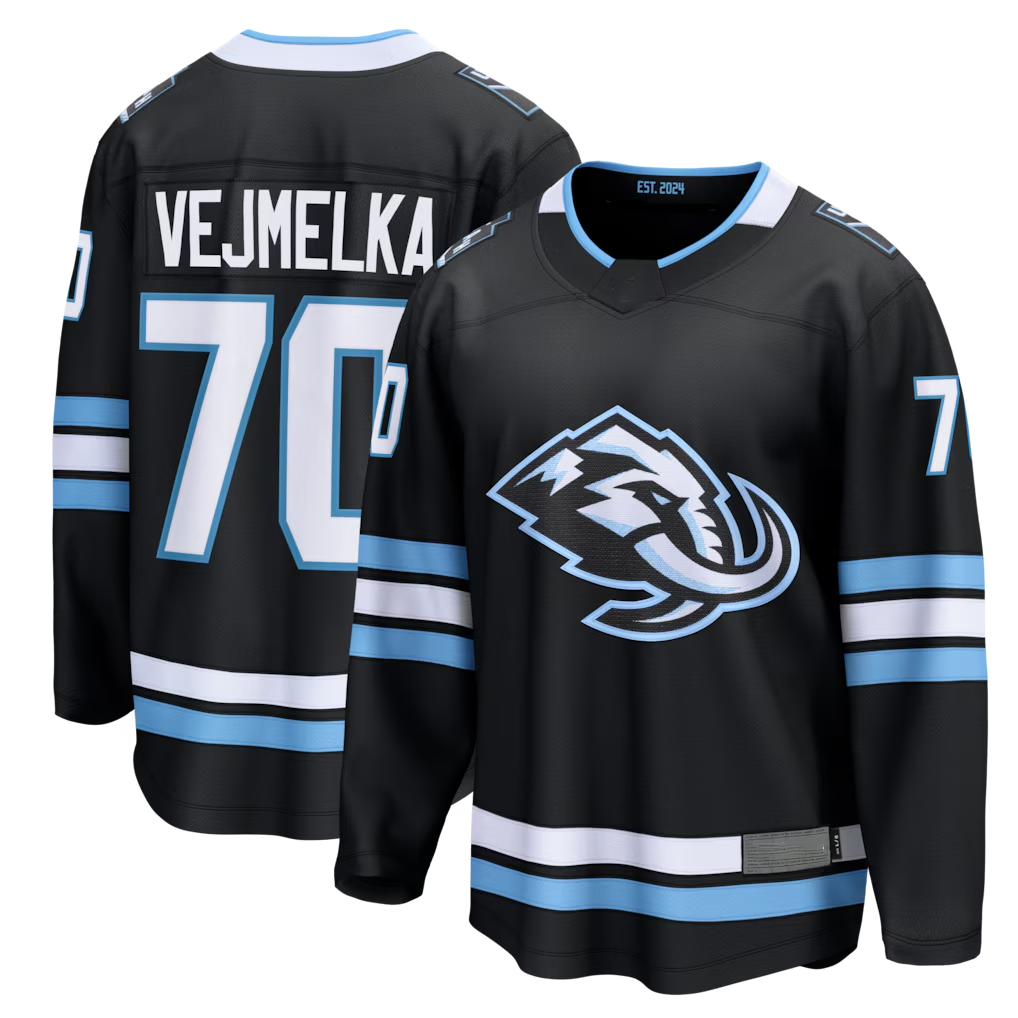 Fenge U.Mammoth #70 Karel Vejmelka Black Home Breakaway Jerseys