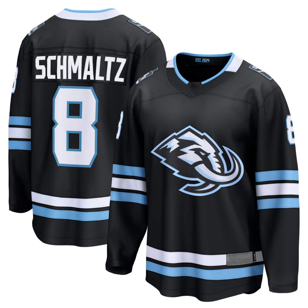 Fenge U.Mammoth #8 Nick Schmaltz Black Home Breakaway Player Jerseys