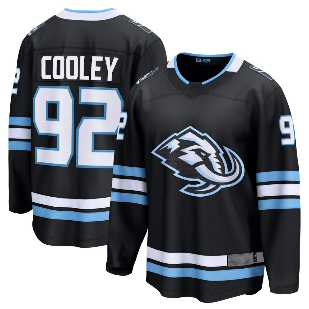 Fenge U.Mammoth #92 Logan Cooley Black Home Breakaway Jerseys