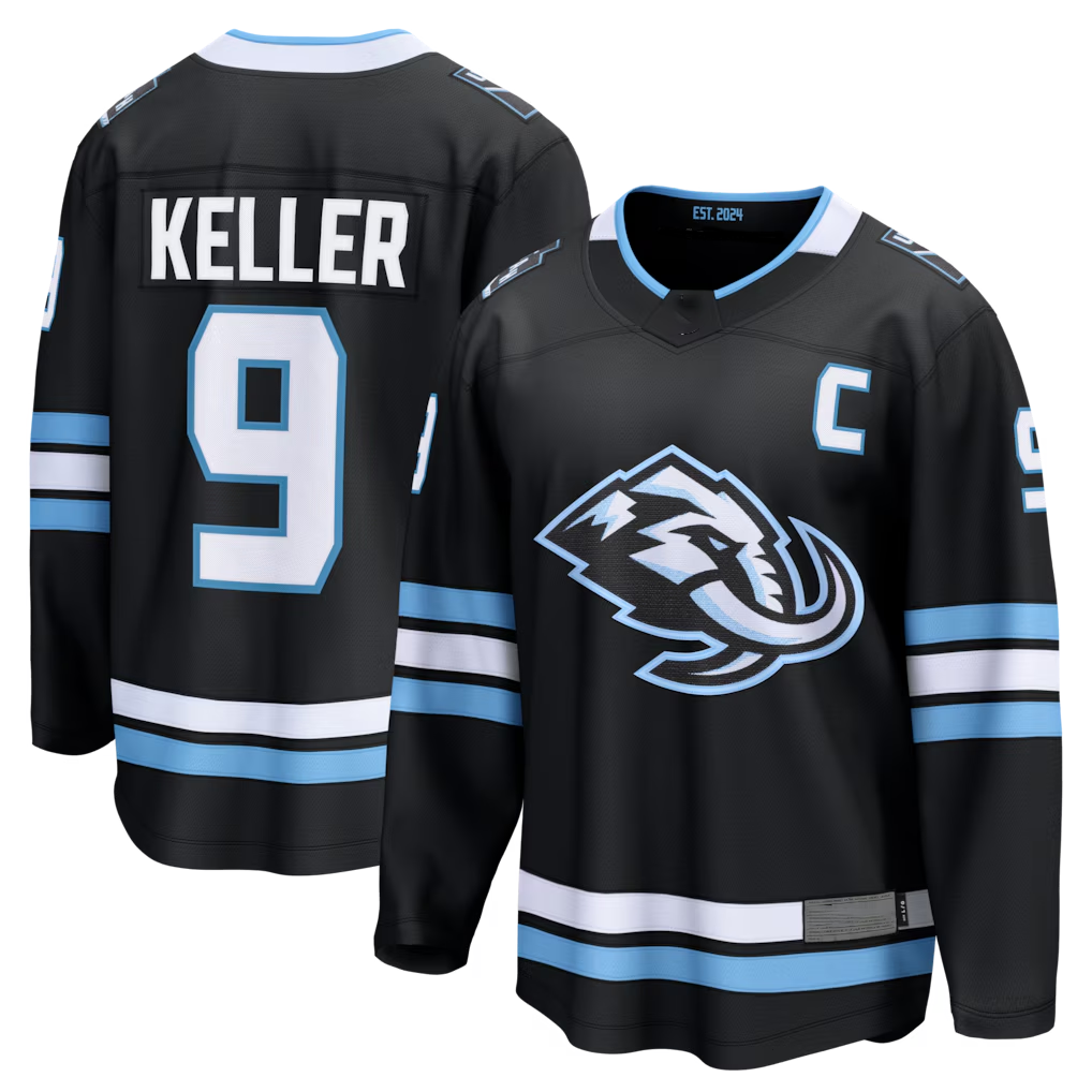 Fenge U.Mammoth #9 Clayton Keller Black Home Breakaway Jerseys