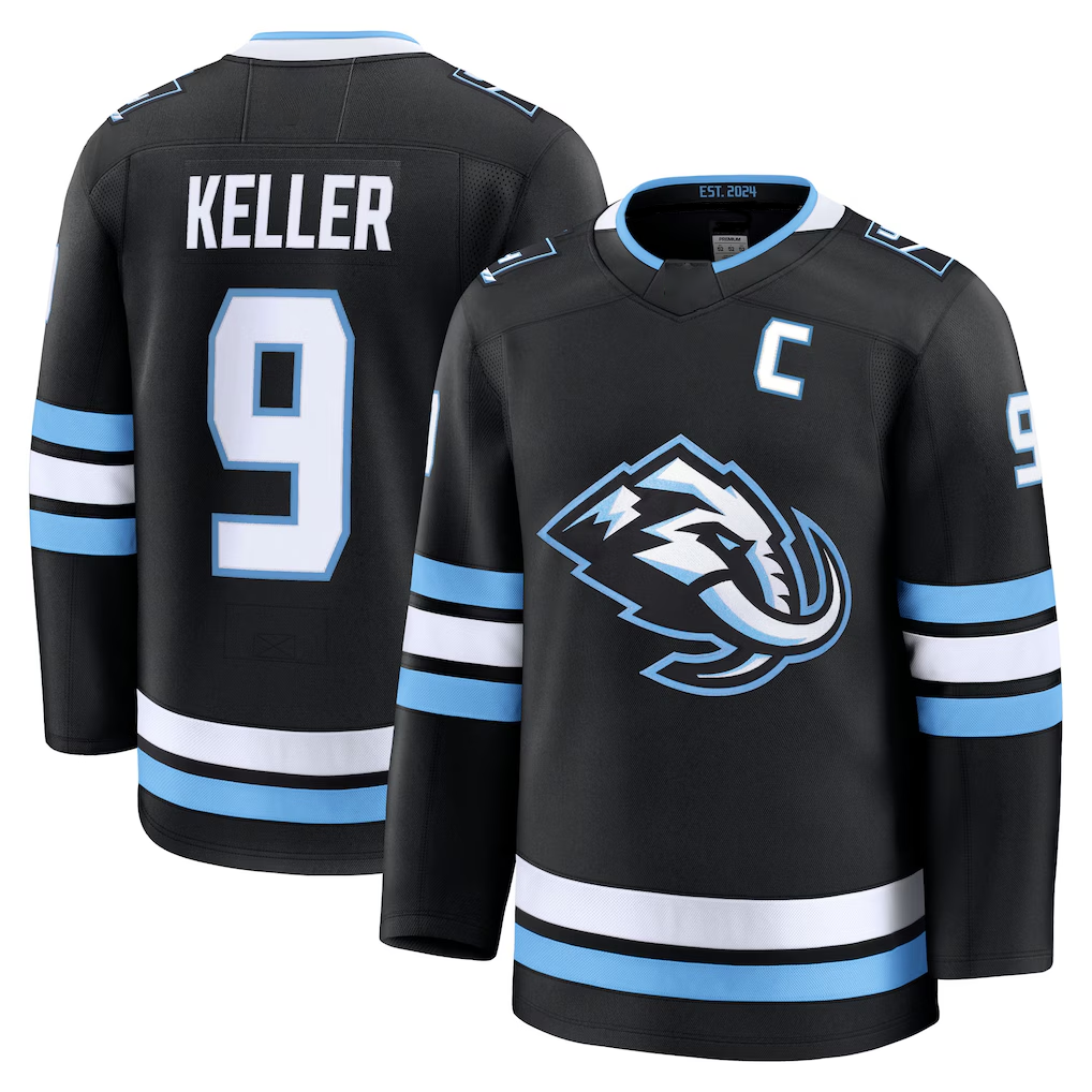 Fenge U.Mammoth #9 Clayton Keller Black Home Premium Player Jerseys