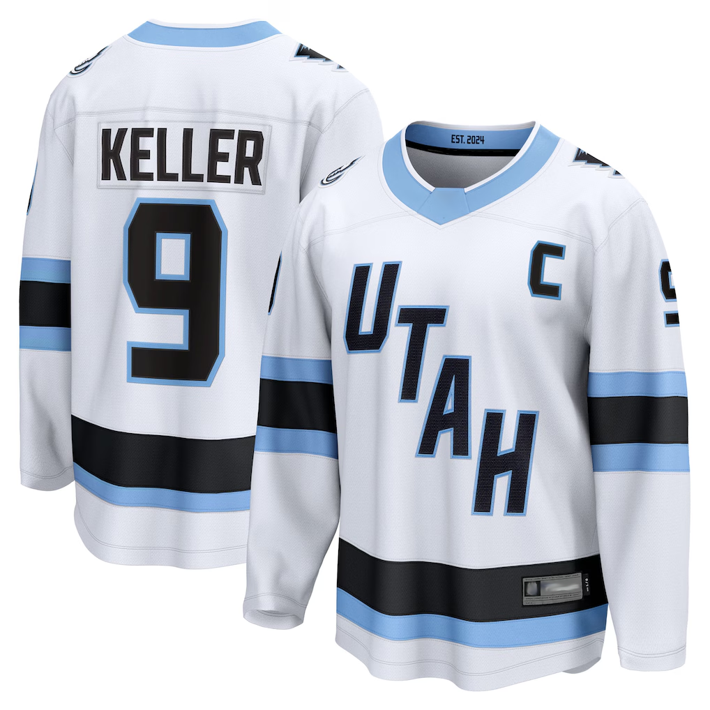 Fenge U.Mammoth #9 Clayton Keller White Away Breakaway Player Jerseys