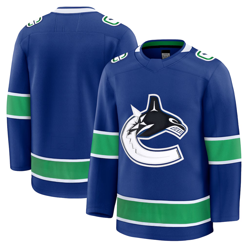 Fenge V.Canucks Blue Home Premium Jerseys