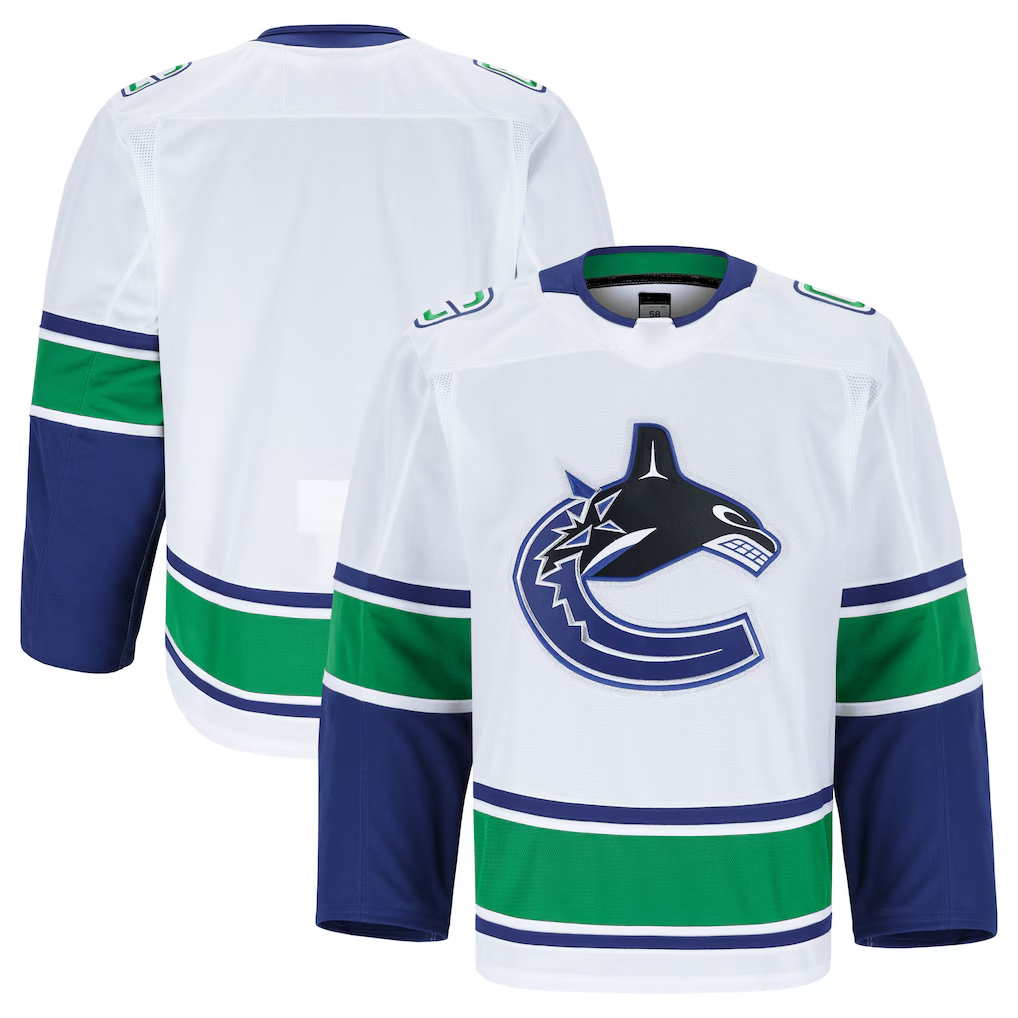 Fenge V.Canucks White Away Authentic Pro Jerseys