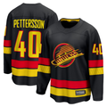 Fenge V.Canucks #40 Elias Pettersson Black Breakaway Jerseys