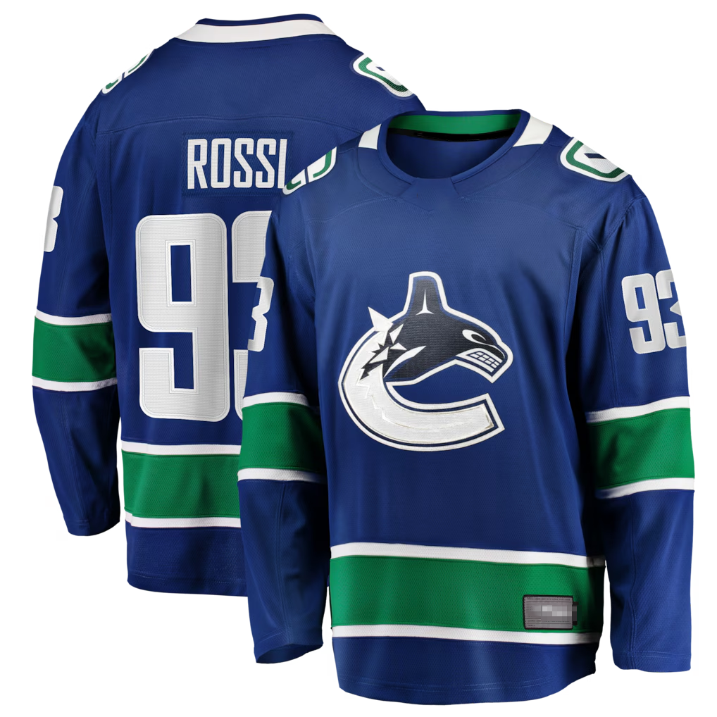 Fenge V.Canucks #93 Marco Rossi Blue Home Premier Breakaway Player Jerseys