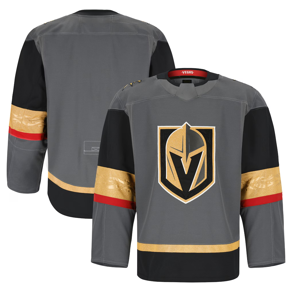 Fenge V.Golden Knights Gray Alternate Authentic Pro Jerseys