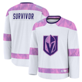 Fenge V.Golden Knights White Hockey Fights Cancer Survivor Practice Jerseys