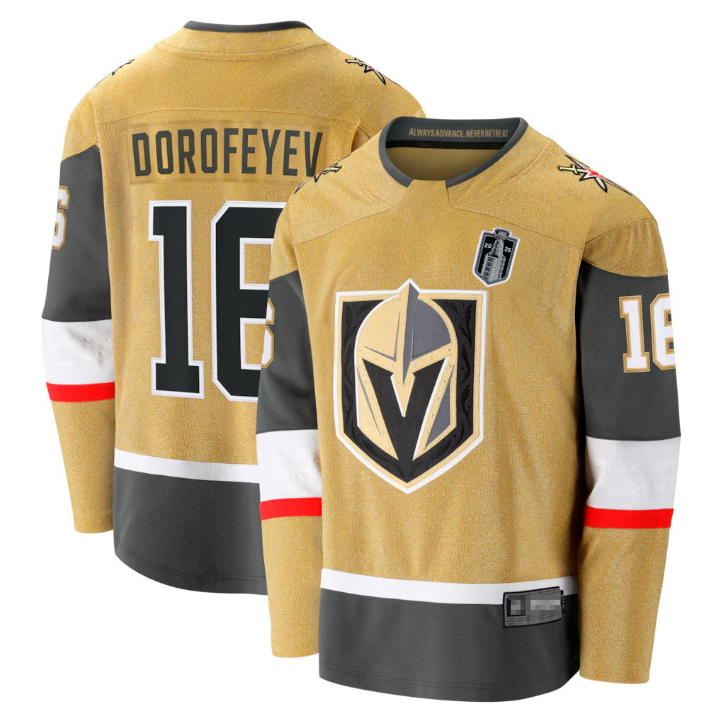 Fenge V.Golden Knights #16 Pavel Dorofeyev Gold 2026 Stanley Cup Final Breakaway Jerseys