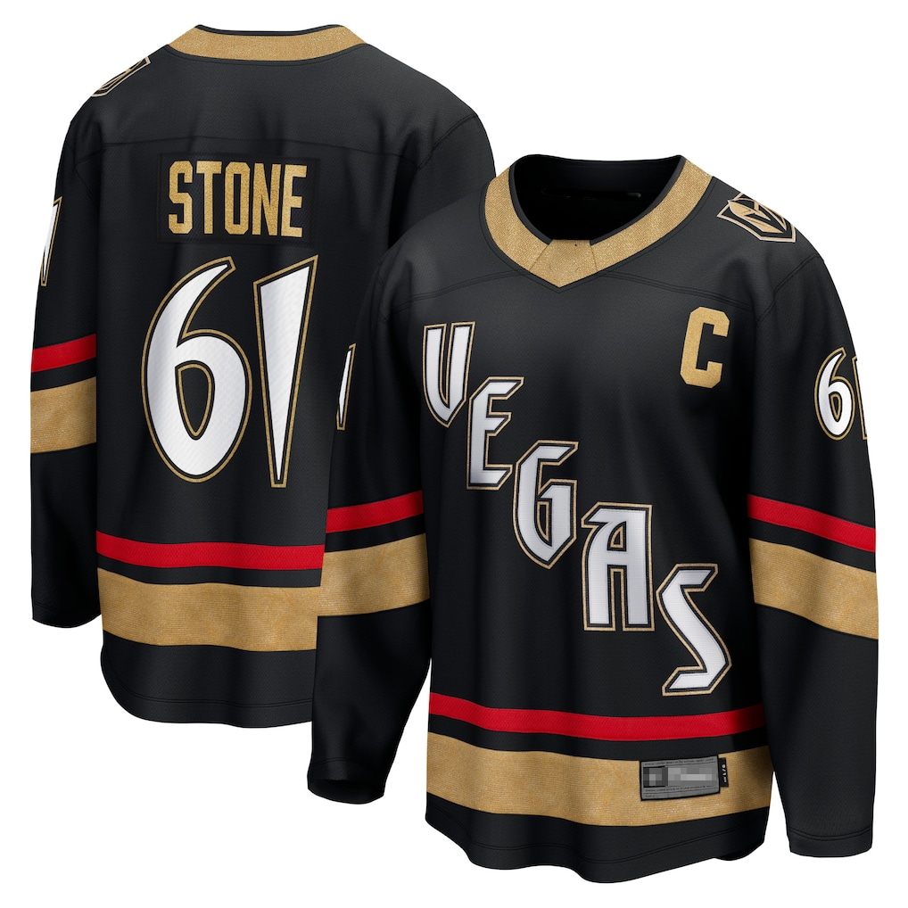 Fenge V.Golden Knights #61 Mark Stone Black Special Edition 2.0 Breakaway Player Jerseys