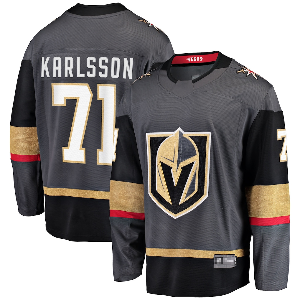 Fenge V.Golden Knights #71 William Karlsson Gray Breakaway Jerseys
