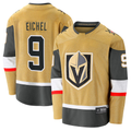 Fenge V.Golden Knights #9 Jack Eichel Gold Home Breakaway Stitched Jerseys