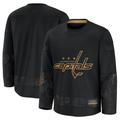 Fenge W.Capitals Black 2024 Military Appreciation Practice Jerseys