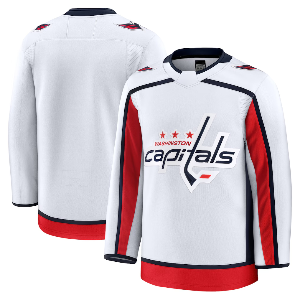 Fenge W.Capitals White Away Premium Jerseys