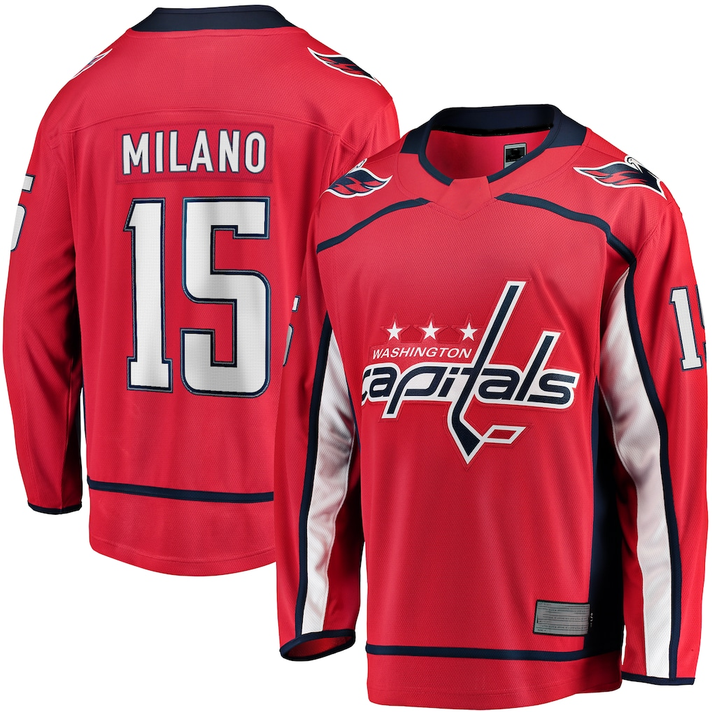 Fenge W.Capitals #15 Sonny Milano Red Home Breakaway Jerseys