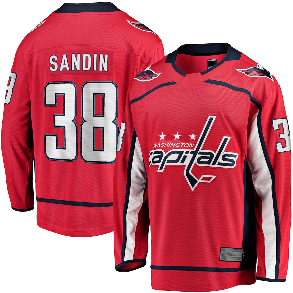 Fenge W.Capitals #38 Rasmus Sandin Red Home Breakaway Jerseys