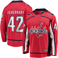 Fenge W.Capitals #42 Martin Fehervary Red Home Breakaway Player Jerseys