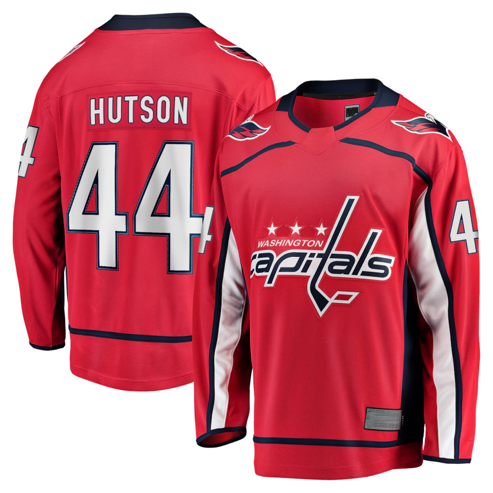 Fenge W.Capitals #44 Cole Hutson Red Home Breakaway Jerseys