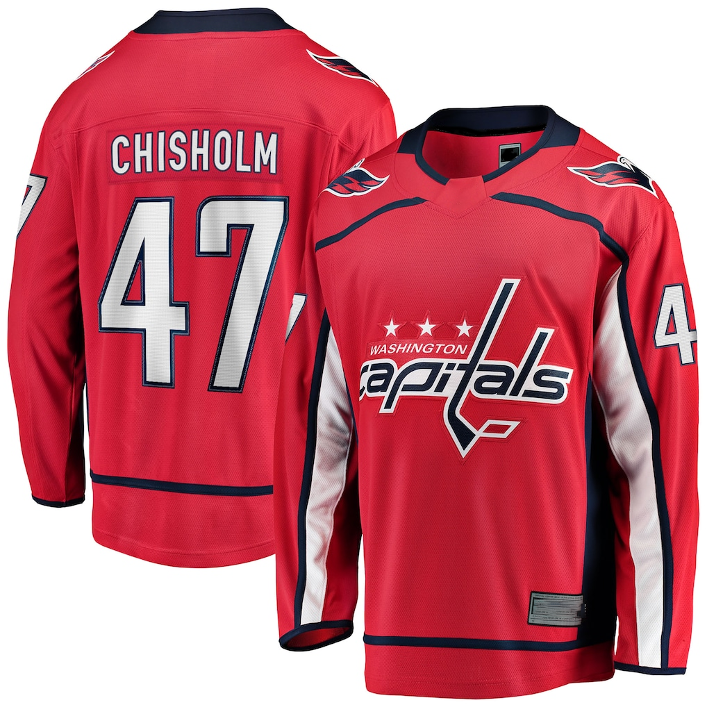 Fenge W.Capitals #47 Declan Chisholm Red Home Breakaway Jerseys