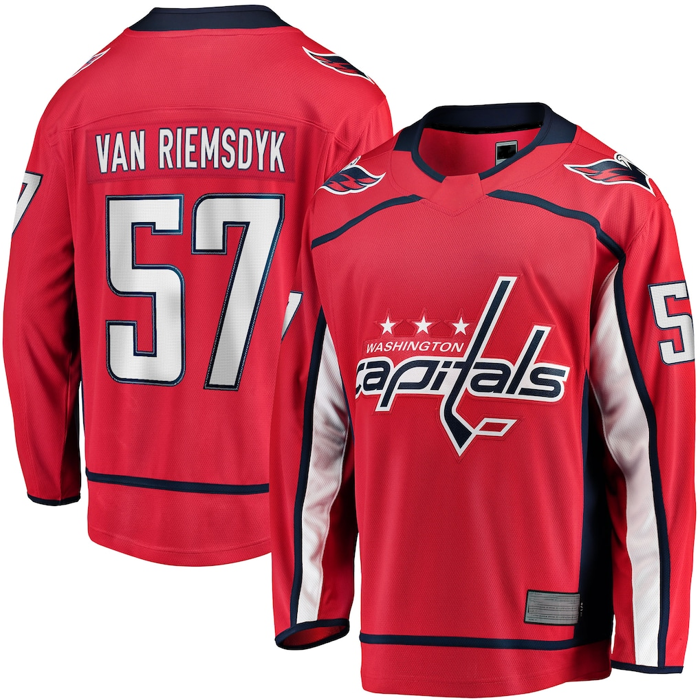 Fenge W.Capitals #57 Trevor van Riemsdyk Red Home Breakaway Jerseys