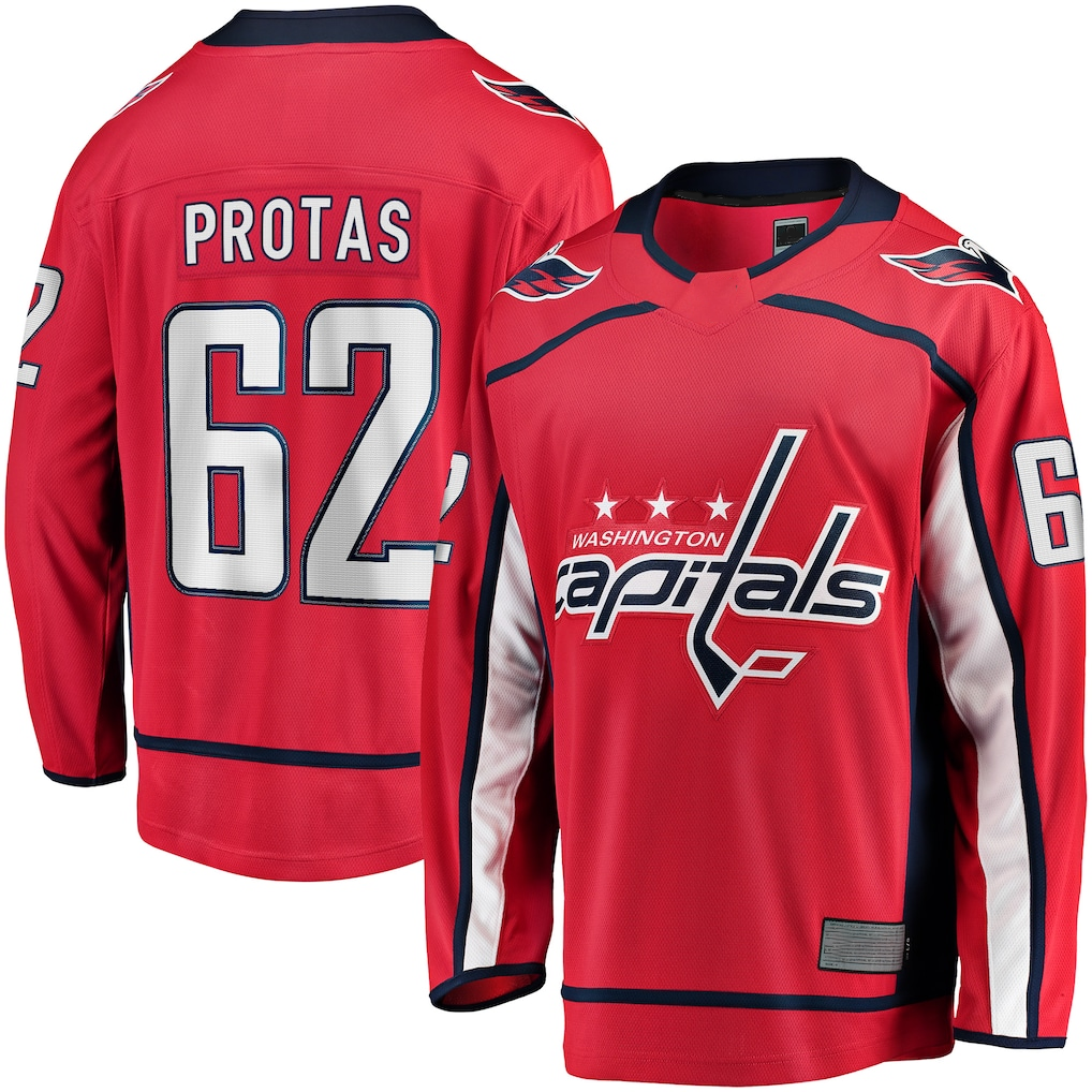 Fenge W.Capitals #62 llya Protas Red Home Breakaway Jerseys