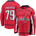 Fenge W.Capitals #79 Charlie Lindgren Red Home Breakaway Player Jerseys