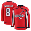 Fenge W.Capitals #8 Alexander Ovechkin Red Home Premium Jerseys