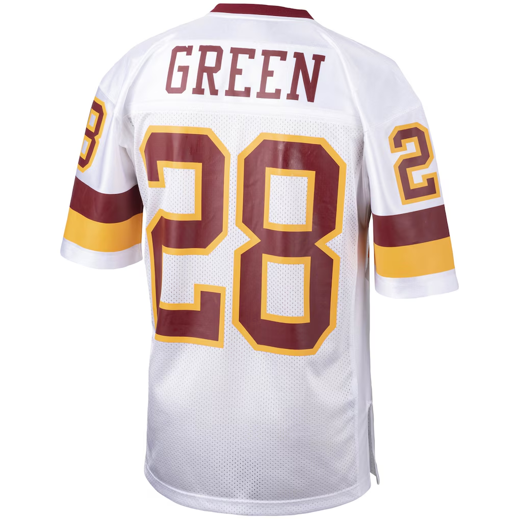 Fenge W.Commanders 1991 #28 Darrell Green Mitchell & Ness White Authentic Throwback Retired Player Stitched Puhic Jersey
