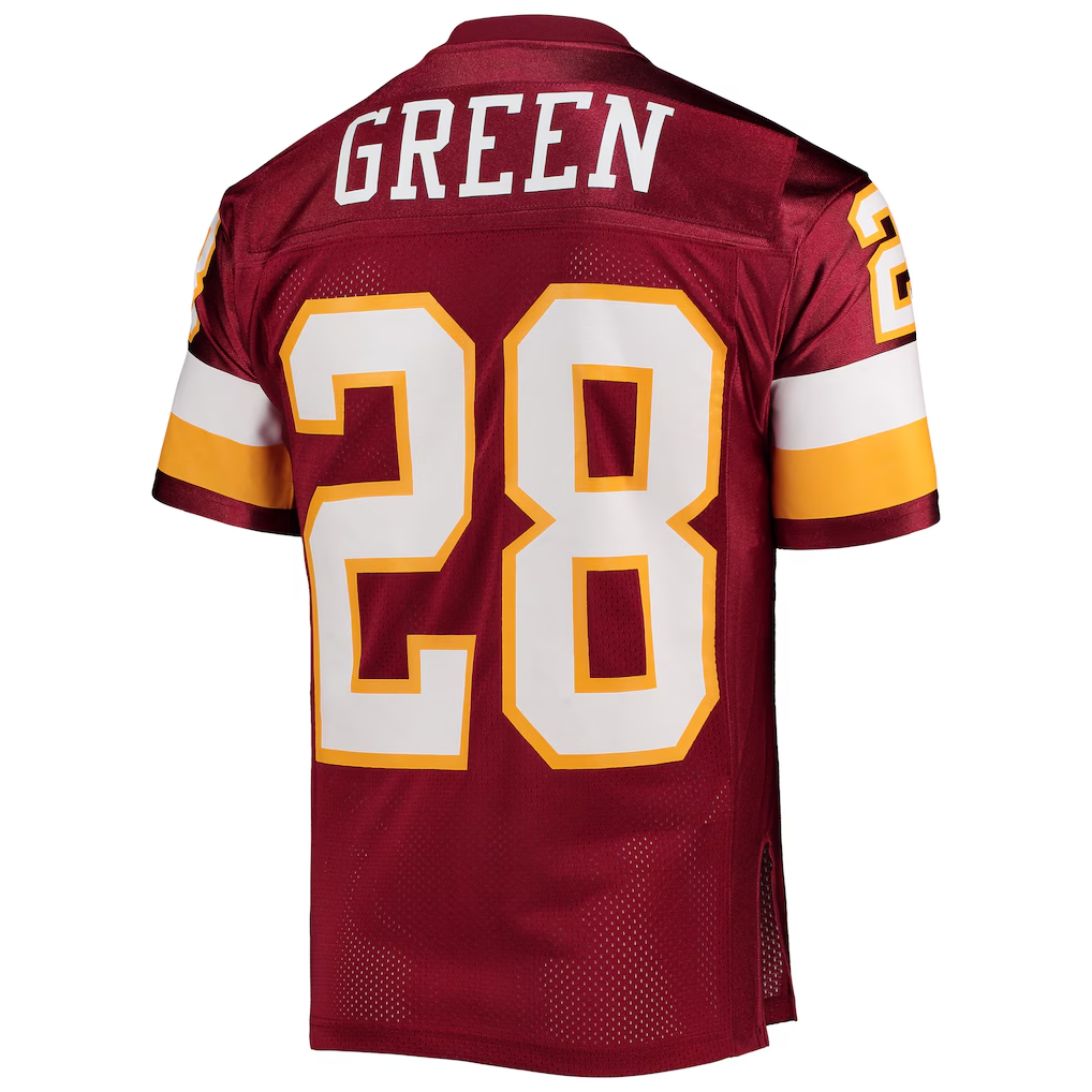 Fenge W.Commanders 1994 #28 Darrell Green Mitchell & Ness Burgundy Authentic Throwback Retired Player Jersey Stitched Puhic Game Jerseys
